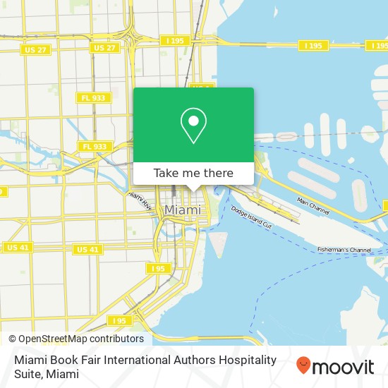 Mapa de Miami Book Fair International Authors Hospitality Suite