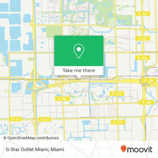 G-Star Outlet Miami map