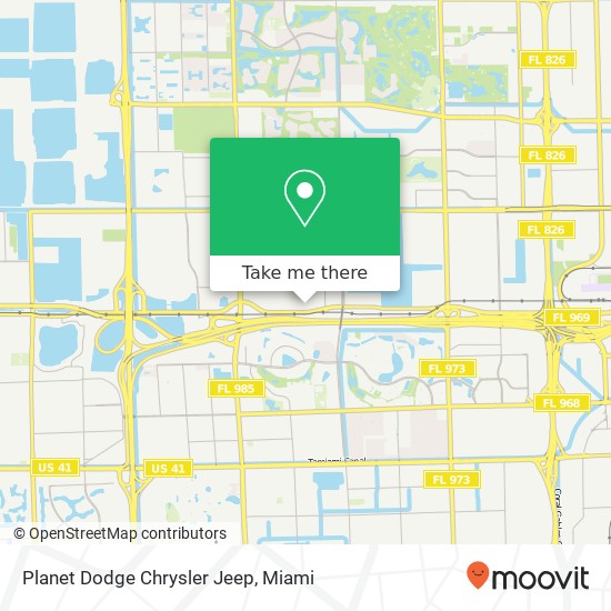 Planet Dodge Chrysler Jeep map