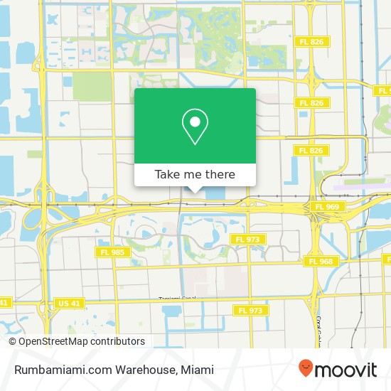 Mapa de Rumbamiami.com Warehouse