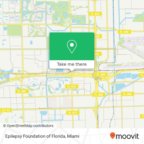 Mapa de Epilepsy Foundation of Florida