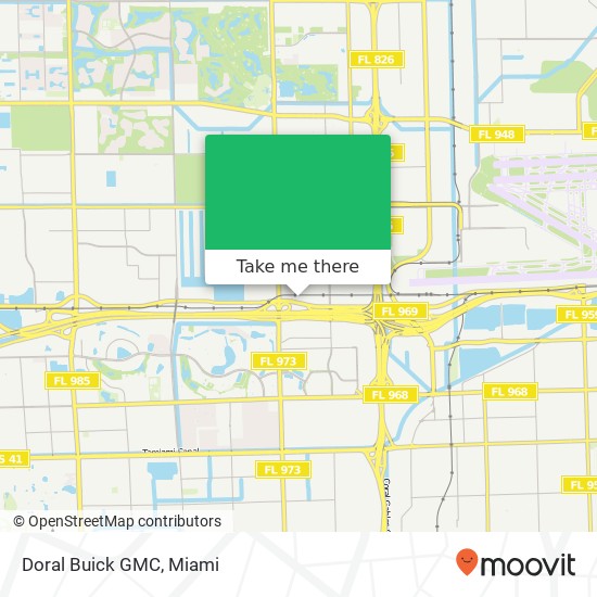 Doral Buick GMC map