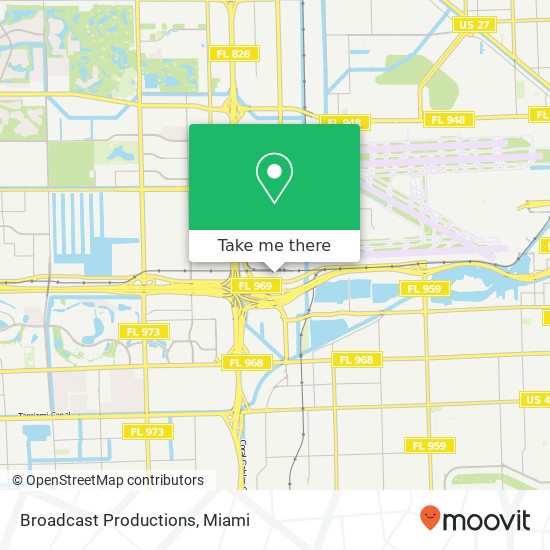Broadcast Productions map