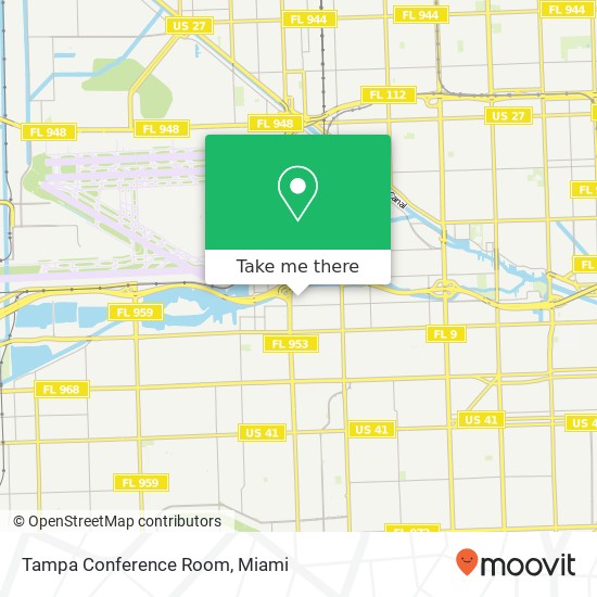 Mapa de Tampa Conference Room
