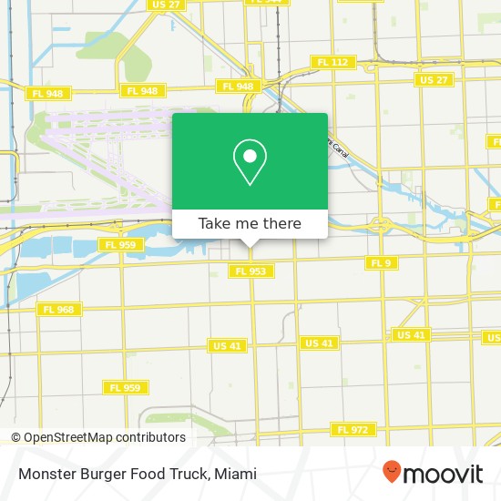 Monster Burger Food Truck map