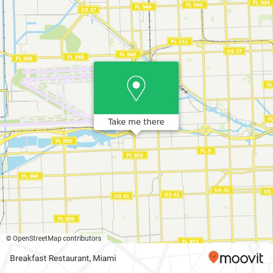 Mapa de Breakfast Restaurant