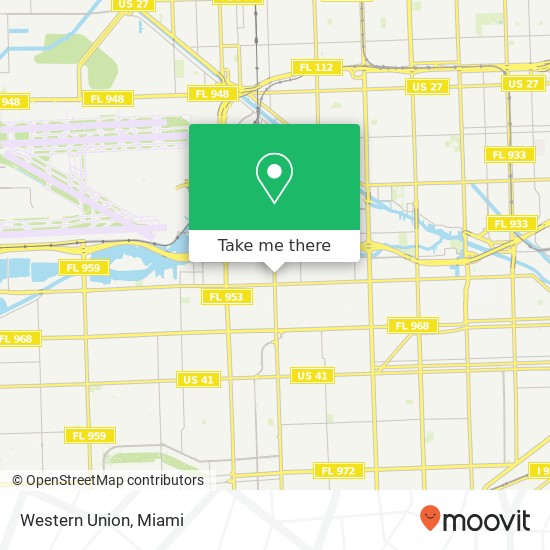 Western Union map