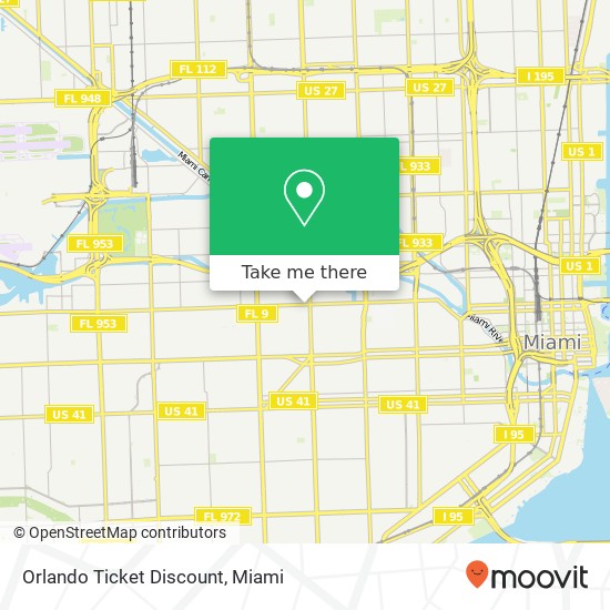 Orlando Ticket Discount map