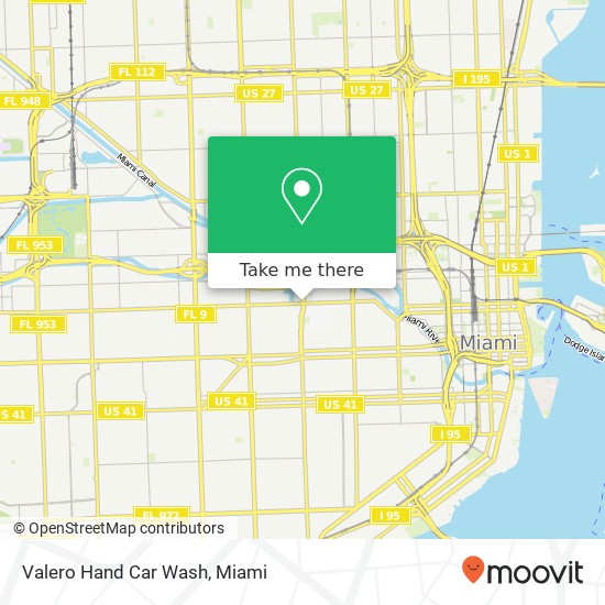 Valero Hand Car Wash map