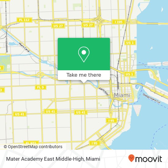 Mapa de Mater Academy East Middle-High