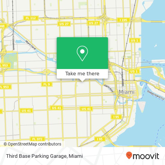 Mapa de Third Base Parking Garage