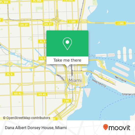 Mapa de Dana Albert Dorsey House