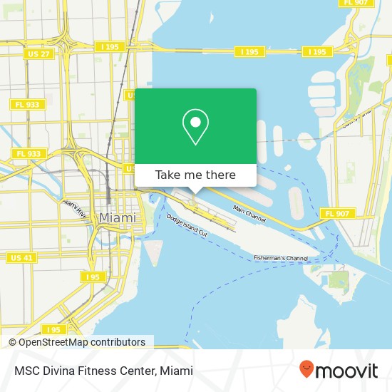 MSC Divina Fitness Center map
