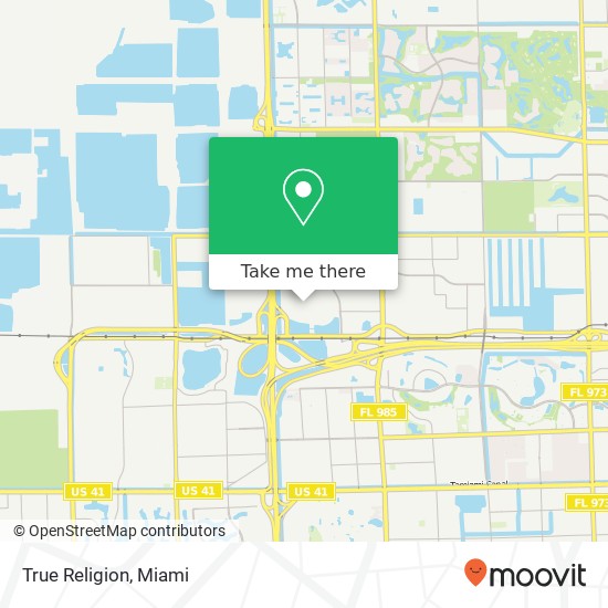 True Religion map