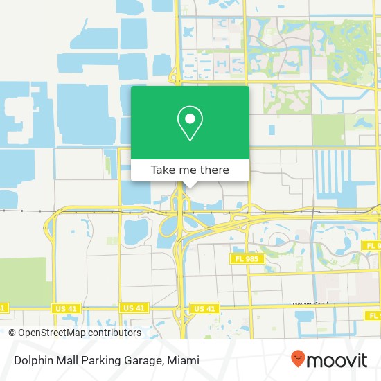 Dolphin Mall Parking Garage map