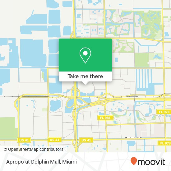 Apropo at Dolphin Mall map