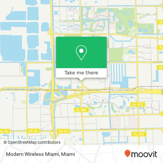 Modern Wireless Miami map