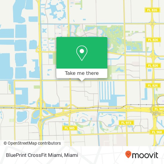 BluePrint CrossFit Miami map