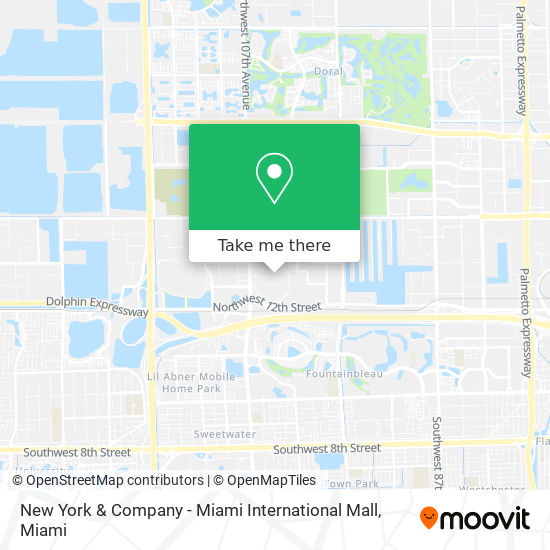 Mapa de New York & Company - Miami International Mall