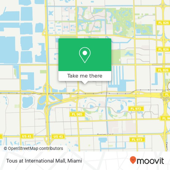 Mapa de Tous at International Mall