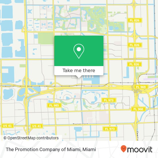 The Promotion Company of Miami map