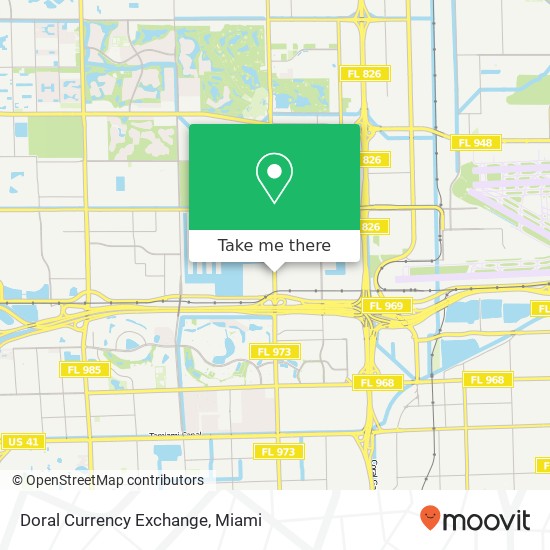 Mapa de Doral Currency Exchange
