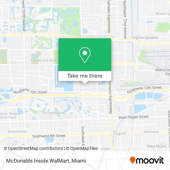 Mapa de McDonalds Inside WalMart