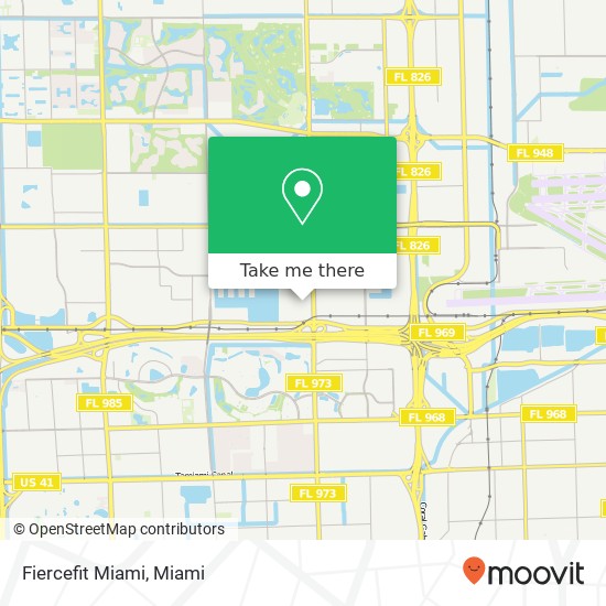 Mapa de Fiercefit Miami