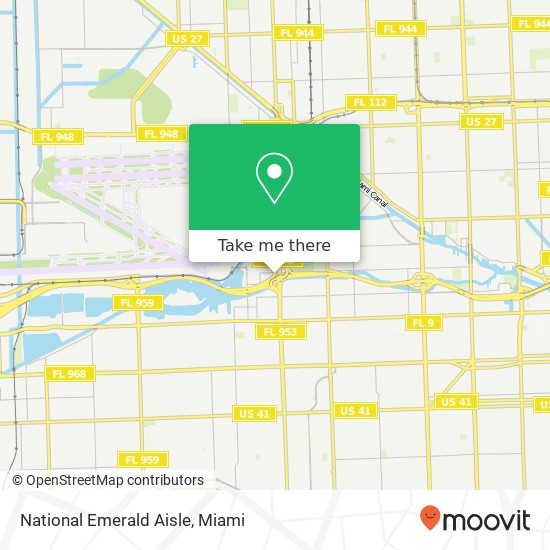 National Emerald Aisle map