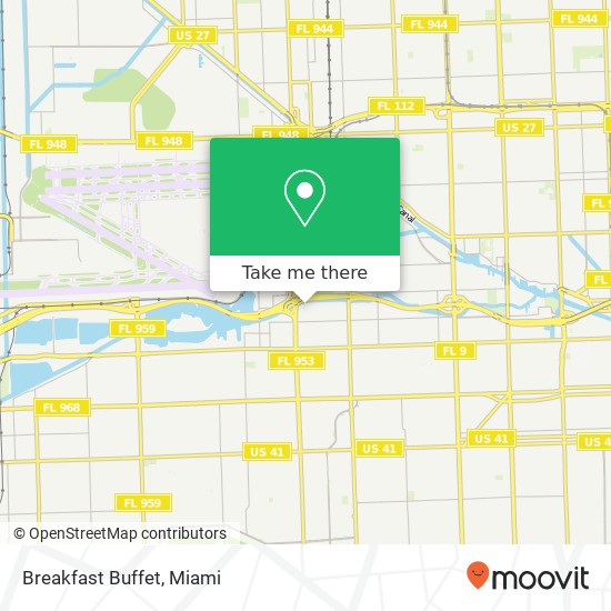 Mapa de Breakfast Buffet