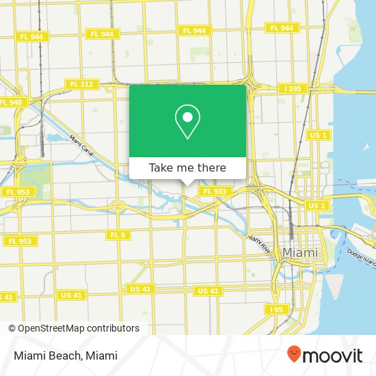 Miami Beach map