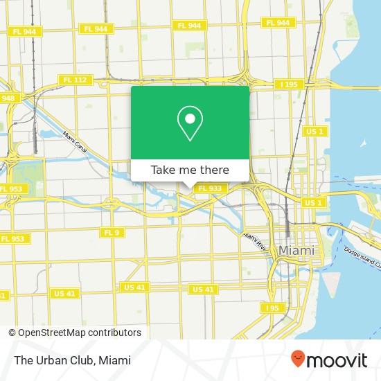 The Urban Club map