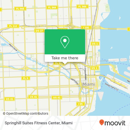 Mapa de Springhill Suites Fitness Center