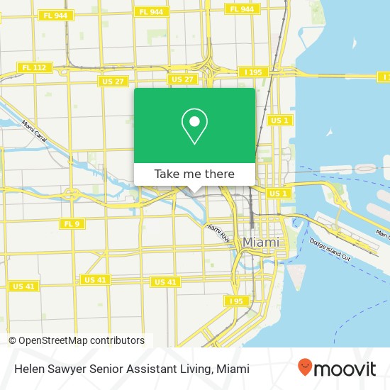 Helen Sawyer Senior Assistant Living map