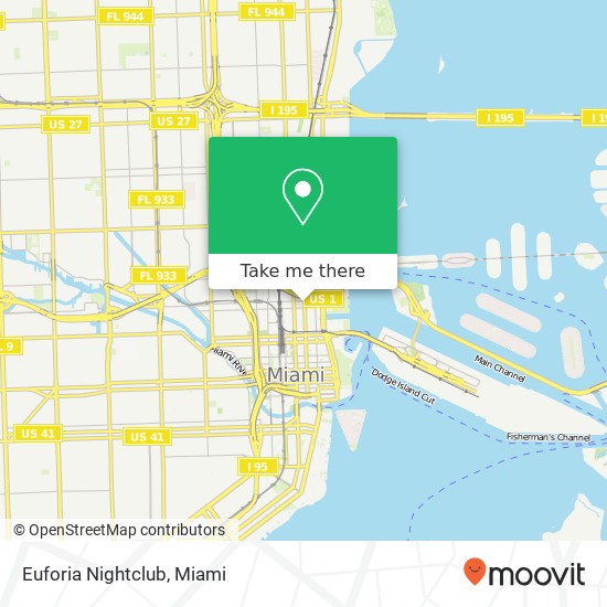 Euforia Nightclub map