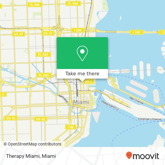 Therapy Miami map