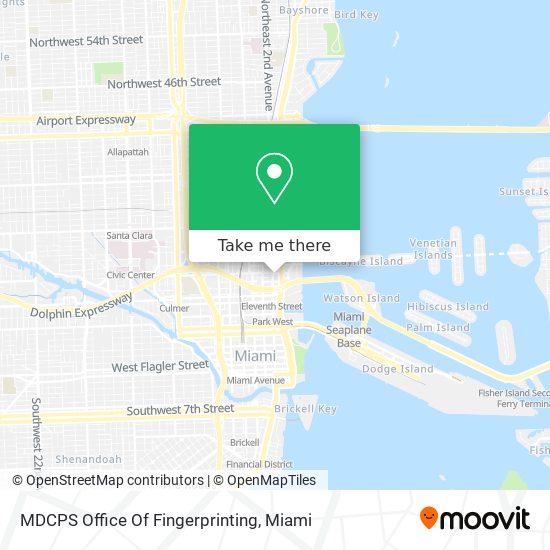 MDCPS Office Of Fingerprinting map