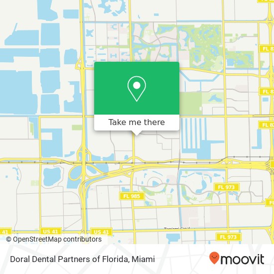 Doral Dental Partners of Florida map