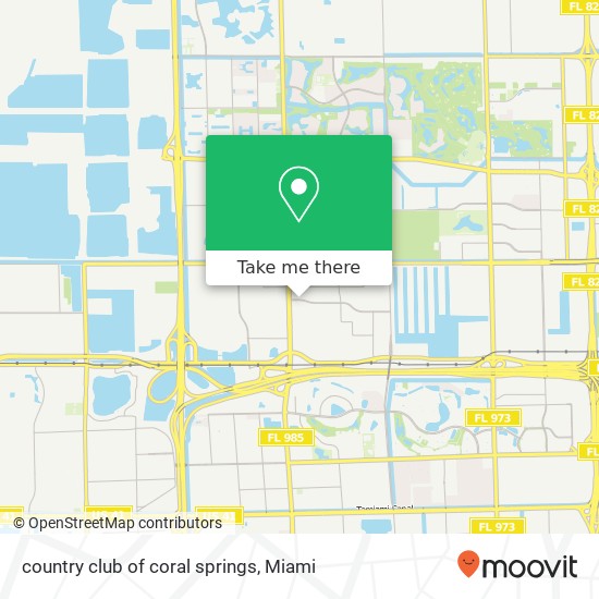 country club of coral springs map