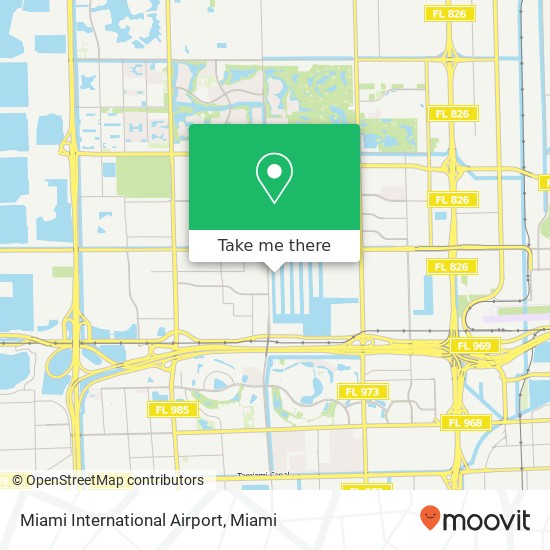 Miami International Airport map