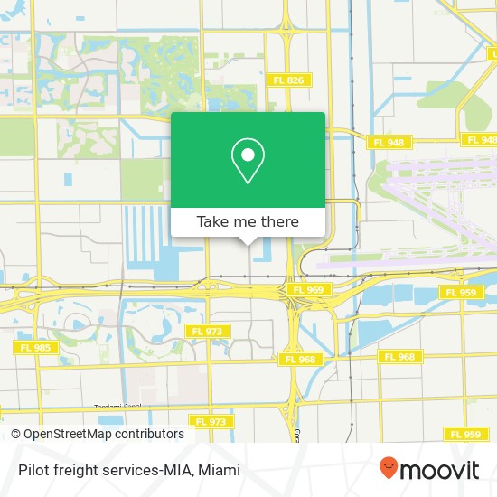 Pilot freight services-MIA map