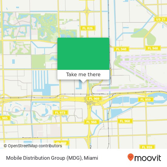 Mobile Distribution Group (MDG) map