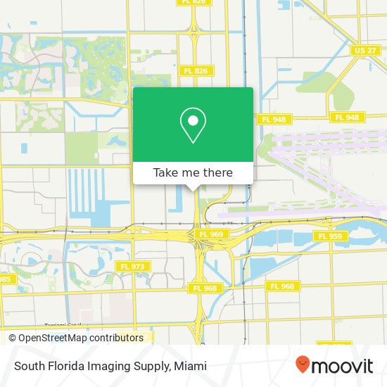South Florida Imaging Supply map