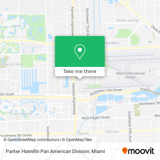 Parker Hannifin Pan American Division map
