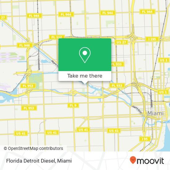 Mapa de Florida Detroit Diesel