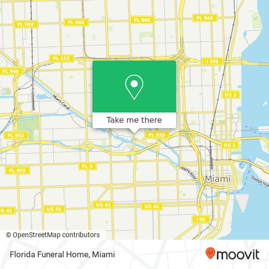 Florida Funeral Home map