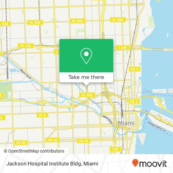 Jackson Hospital Institute Bldg map