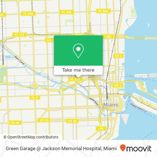 Green Garage @ Jackson Memorial Hospital map