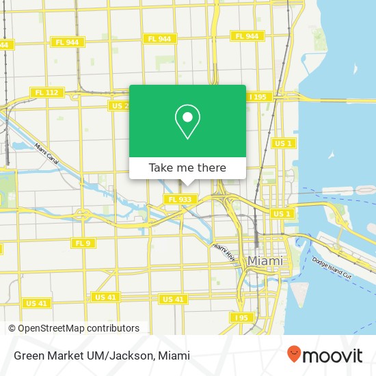 Green Market UM/Jackson map