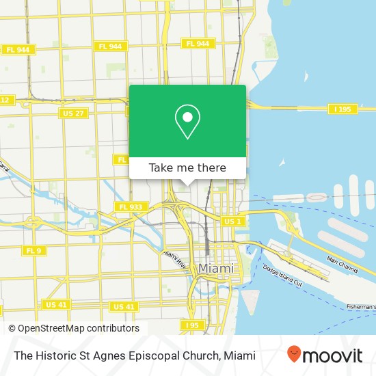 Mapa de The Historic St Agnes Episcopal Church